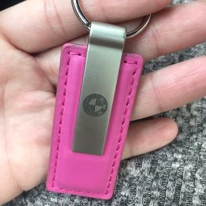Pink BMW Keychain